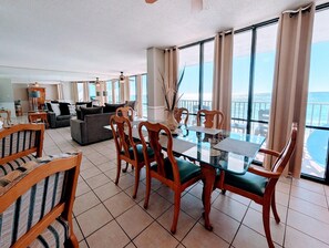 Dining - Windward bldg at Edgewater, overlook the Sea Oats and Sand! (Panama City Beach)