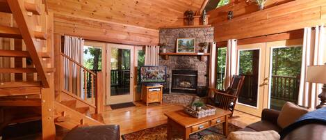 TV, fireplace, DVD player, table tennis