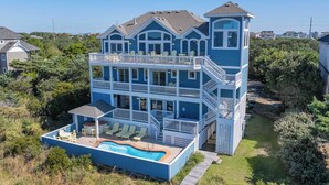 Exterior - Soundfront Home with Pool, Hot Tub, Elevator, EV Charger, Game and Theater Rooms (Salvo)