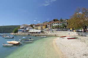 Vlak bij het strand