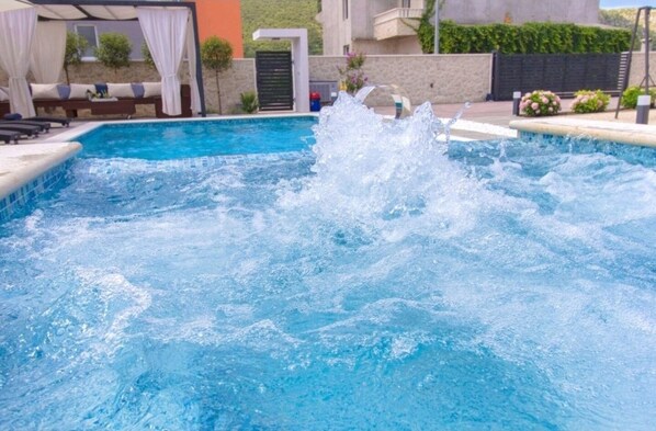 Una piscina riscaldata