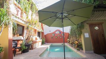 A heated pool