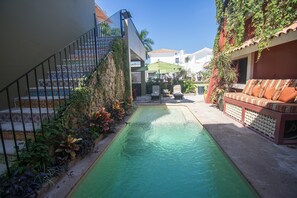 A heated pool