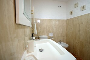 Dusche, Haartrockner, HandtĂŒcher