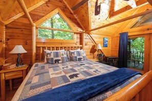 2 bedrooms, iron/ironing board, free WiFi, bed sheets - Beautiful Mtn Vacation Home! Secluded, Mountain Views, Hot Tub, Pool Table! (Sevierville)