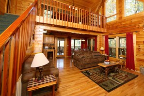 Televisión de pantalla plana, chimenea y reproductor de DVD 