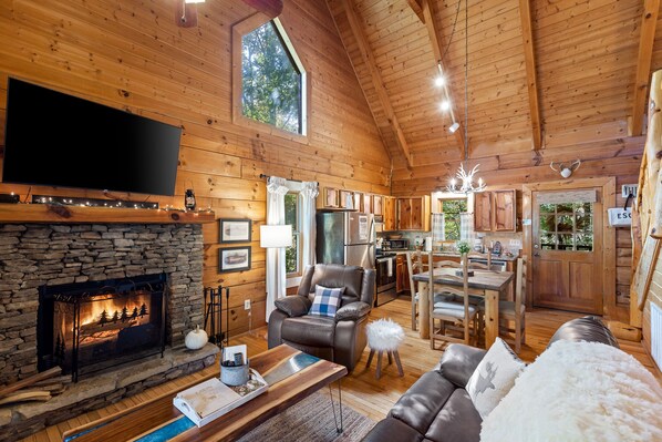 TV, fireplace, DVD player, table tennis