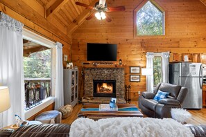 TV, fireplace, DVD player, table tennis