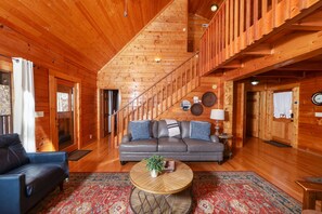 TV, fireplace, video games, DVD player