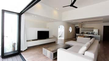 Ferienhaus (Private Vacation Home) | Wohnbereich | Fernseher, DVD-Player