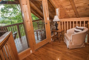 Terrace/patio - Abide With Me: Semi-Secluded, Mountain View, TOP Amenities, Game Room, close to all attractions! (Sevierville)