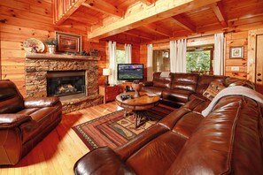 Fernseher, Kamin, Videospiele, DVD-Player