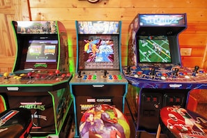Game room - Premier 3-Level Cabin w/ Hot Tub, Pool Table, Resort Pool, Putt Putt, Fishing (Sevierville)