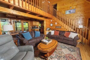 TV a schermo piatto, caminetto, videogiochi, lettore DVD