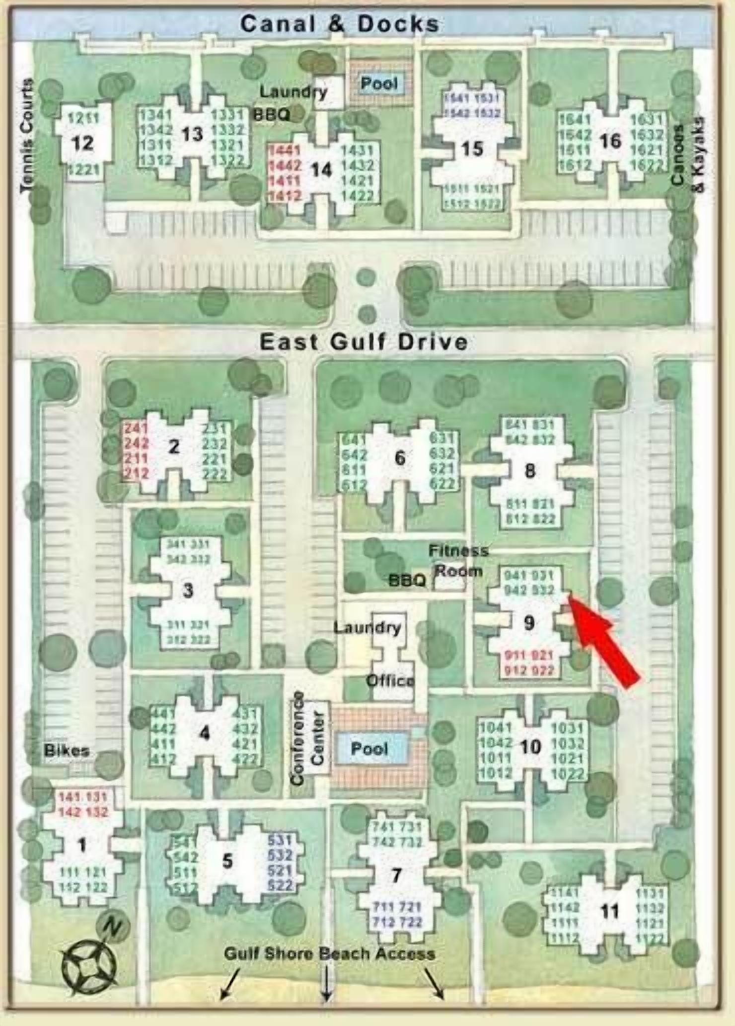 Tropical Garden View 2 bedroom, 2 bath at Sanibel Moorings Resort #931
