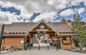 Enter through the distinctive archway into a welcoming space.