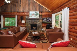 TV, fireplace, DVD player, table tennis