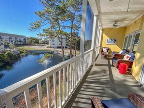 Terrace/patio - Ocean Keyes. 3 bedroom 2 bath. Gated community. 2nd floor. Close walk to ocean. (North Myrtle Beach)