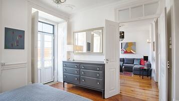 2 chambres, fer et planche Ă repasser, Wi-Fi gratuit, draps fournis
