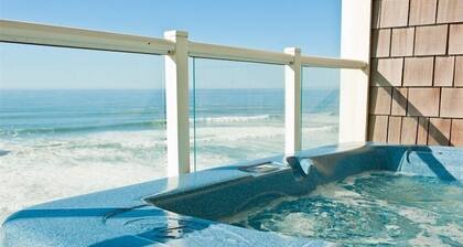 * Promo!* Oceanfront Condo - bain à remous privé, fauteuil de massage, WiFi, TVHD et piscine!