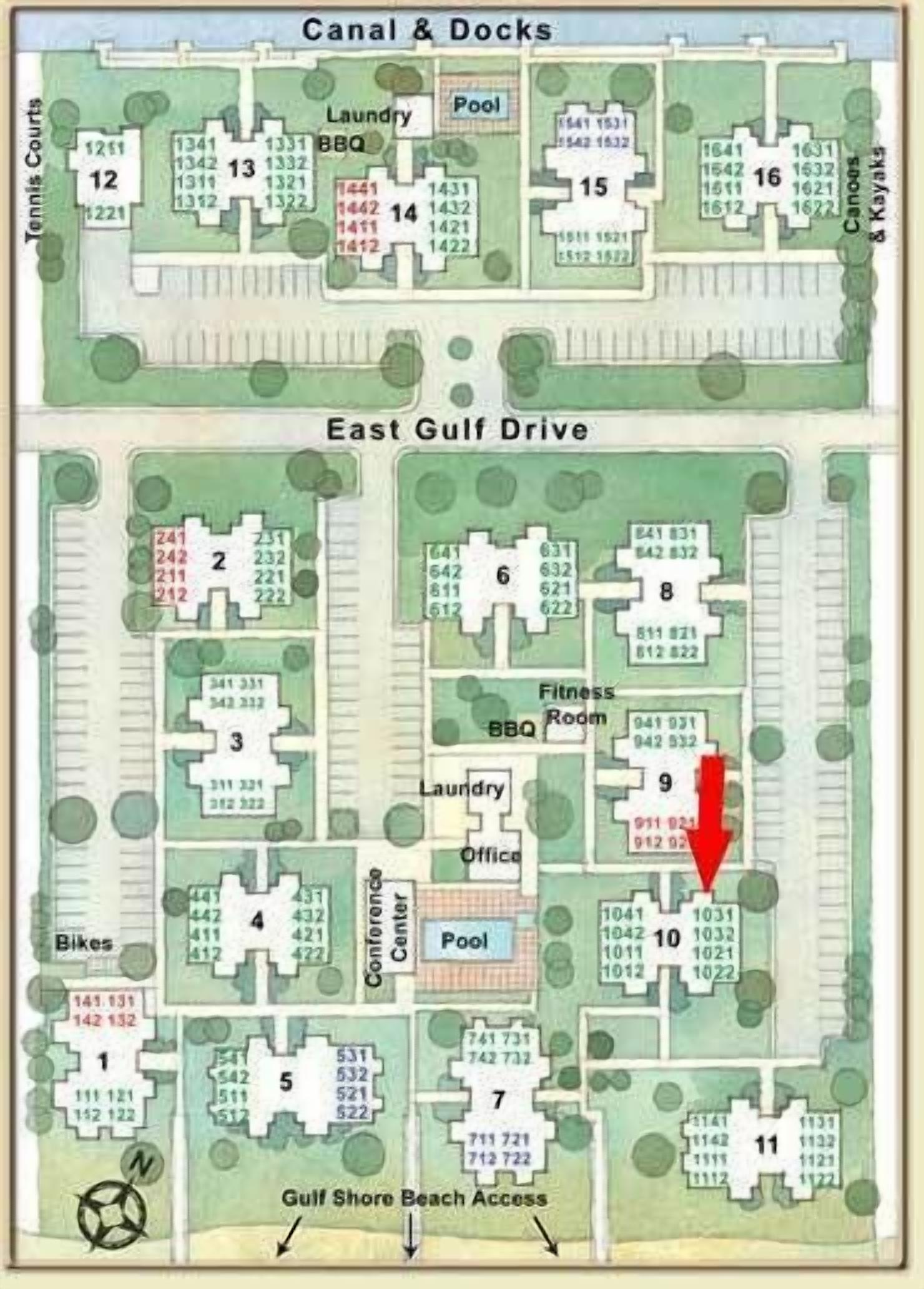 Tropical Garden View 2 bedroom, 2 bath at Sanibel Moorings Resort #1031