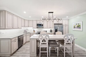 Fridge, microwave, oven, stovetop - Newly Renovated Garden View 2 bed, 2 bath at Sanibel Moorings #1031 (Sanibel)