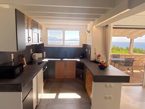 Fridge, oven, stovetop, dishwasher - Villa Anatoli - Luxury seafront villa with private infinity pool (Sivota)