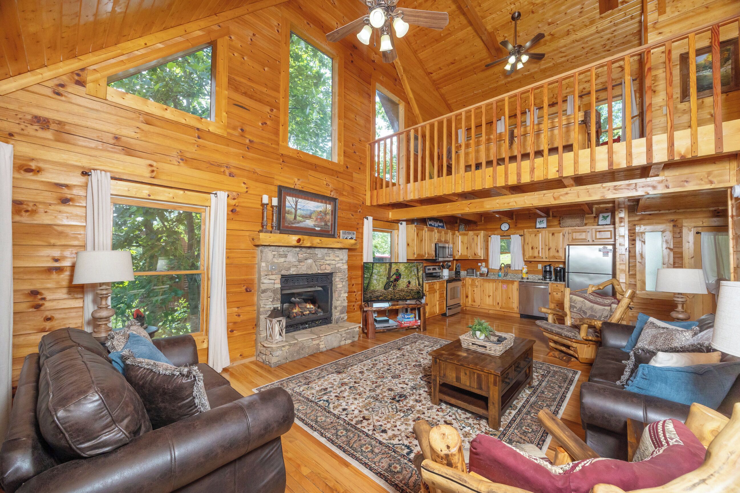 TV, fireplace, DVD player, foosball