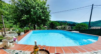 Home on the hills overlooking Pescia, between Lucca and Florence, private pool with salted water