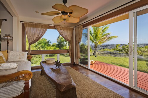 Ocean Temple: Oceanfront, A/C, 500 ac.State Land in Backyard!