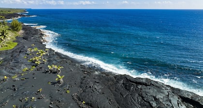 Ocean Temple: Oceanfront, A/C, 500 ac.State Land in Backyard!