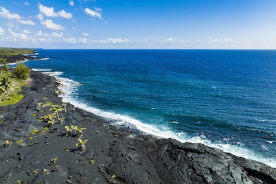 Ocean Temple: Oceanfront, A/C, 500 ac.State Land in Backyard!