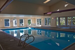 Indoor pool - Promo! Second Floor Oceanfront Condo with Pool, Hot Tub, Wifi and Much More! (Depoe Bay)