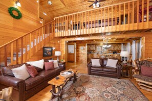 Televisión, chimenea, videojuegos y reproductor de DVD