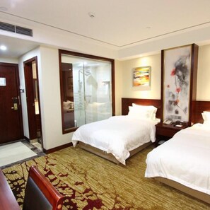 Deluxe Twin Room | Desk, blackout drapes, soundproofing, free WiFi - Shenzhen Hanlinxuan Business Hotel (Shenzhen)