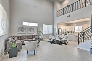 TV, fireplace - 7 Mi to Dtwn Phoenix: Group-Friendly Getaway (Phoenix)