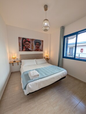 1 bedroom, iron/ironing board, bed sheets