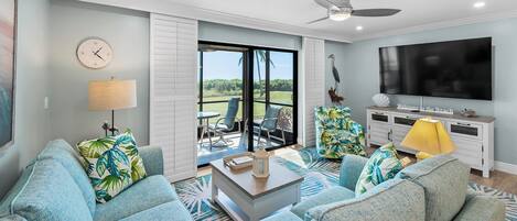 Una televisión, un reproductor de DVD