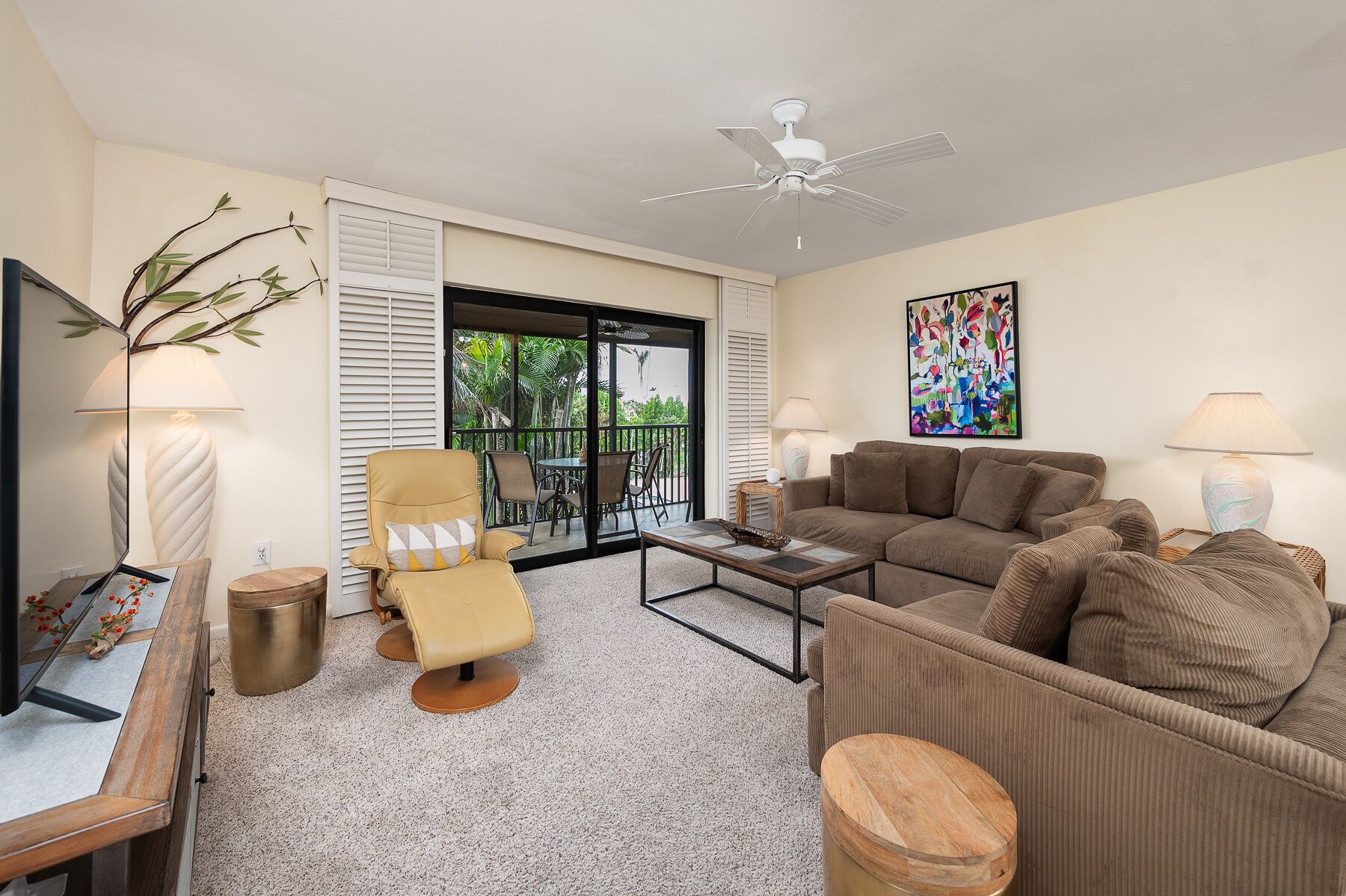 Tropical Garden View 2 bedroom, 2 bath at Sanibel Moorings Resort #342