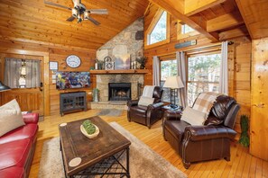 TV, fireplace, DVD player, ping pong