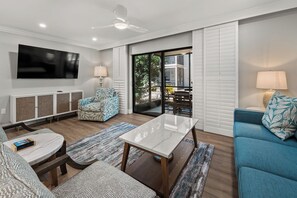 TV, DVD player - Newly Renovated Partial Beach View 3 bed, 2 bath at Sanibel Moorings #531 (Sanibel)