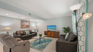 Smart TV, DVD player, books