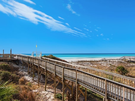 Beach nearby. Pool View | Screened-in Balcony | Free Seasonal Beach Chair Service