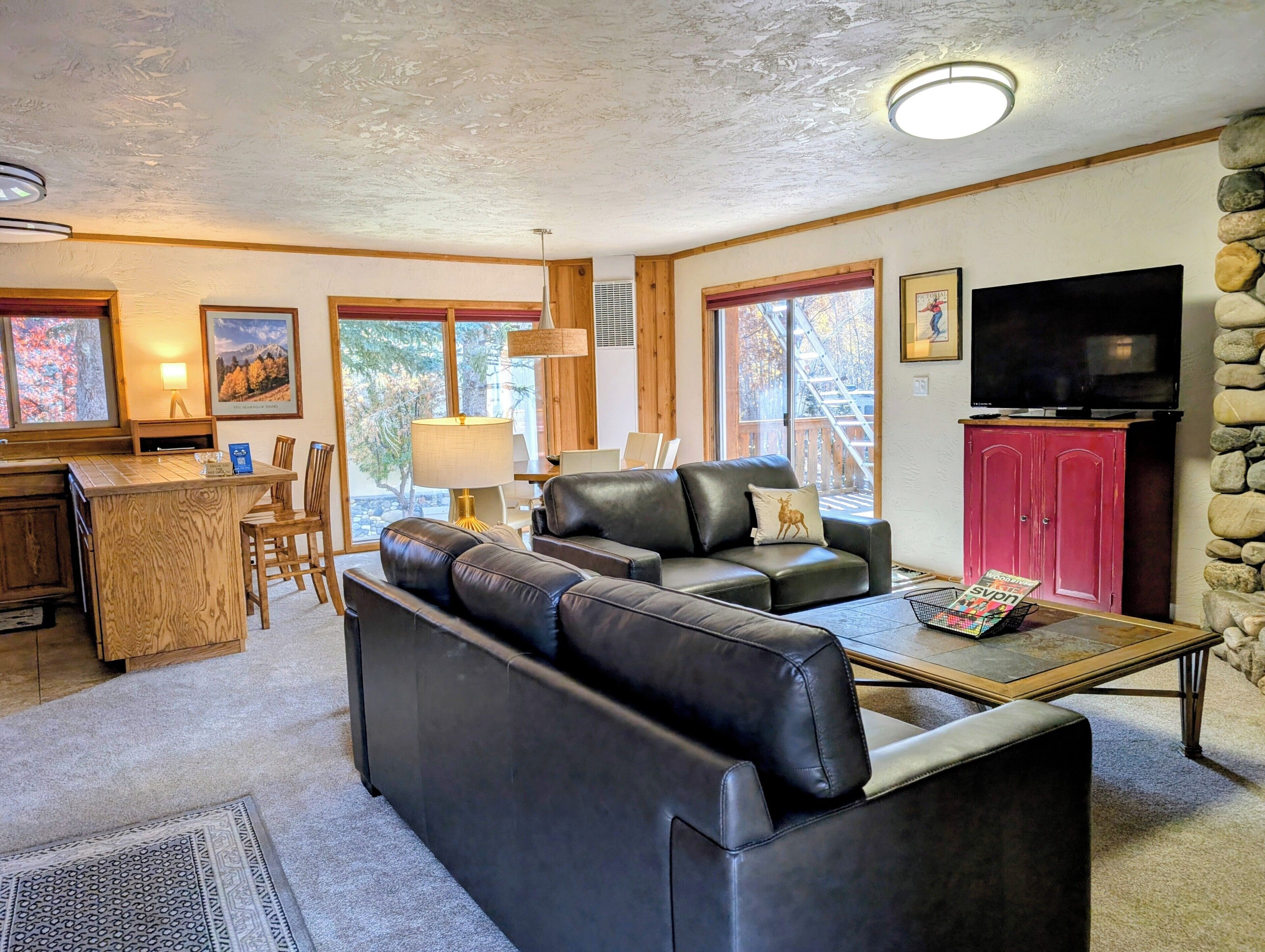 TV, fireplace, DVD player