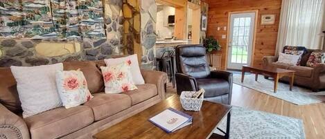 TV connectée, lecteur de DVD, livres, vidéothèque