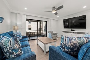 TV, DVD player - Newly Renovated Garden View 2 bed, 2 bath at Sanibel Moorings #1041 (Sanibel)