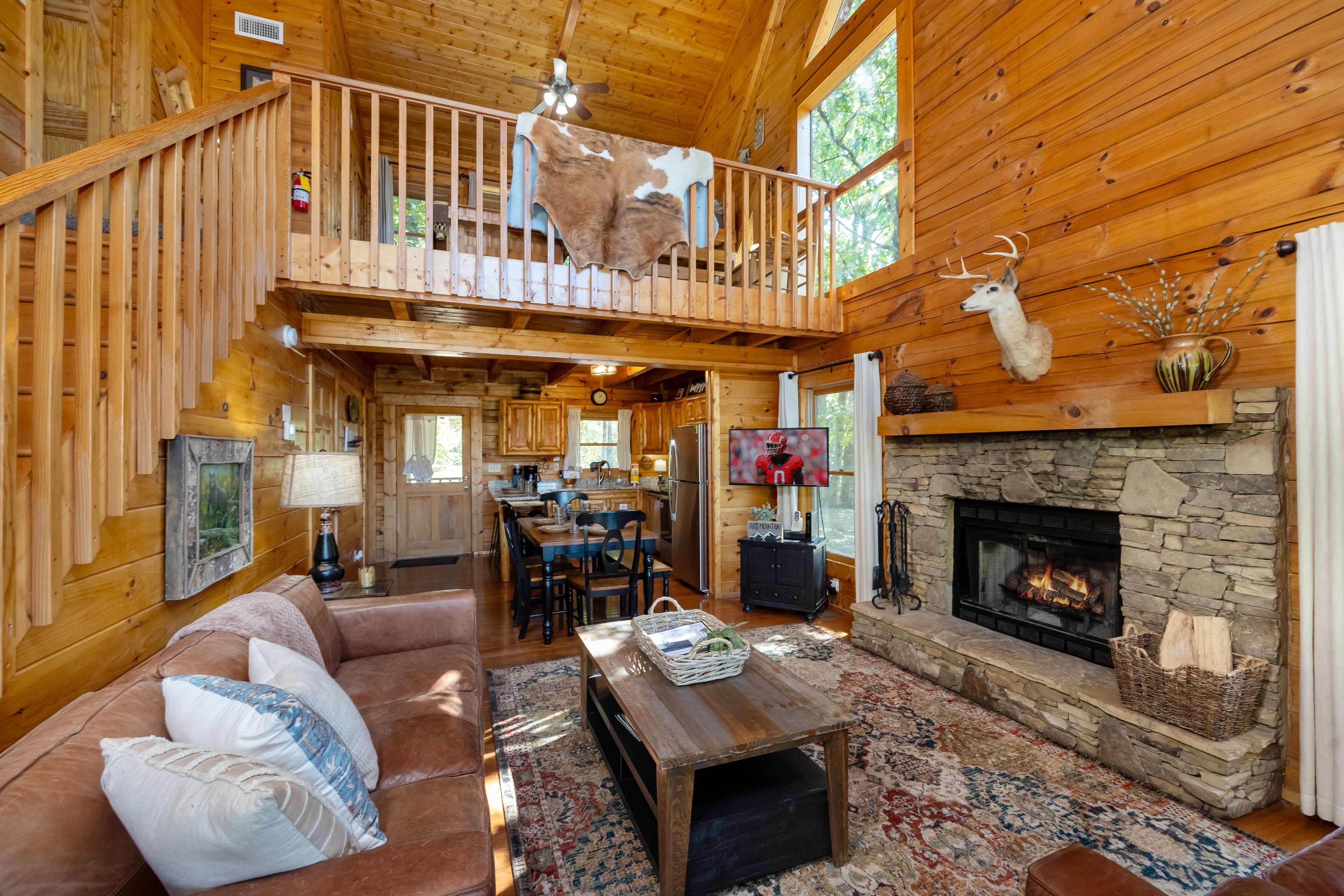 TV, fireplace, DVD player, table tennis