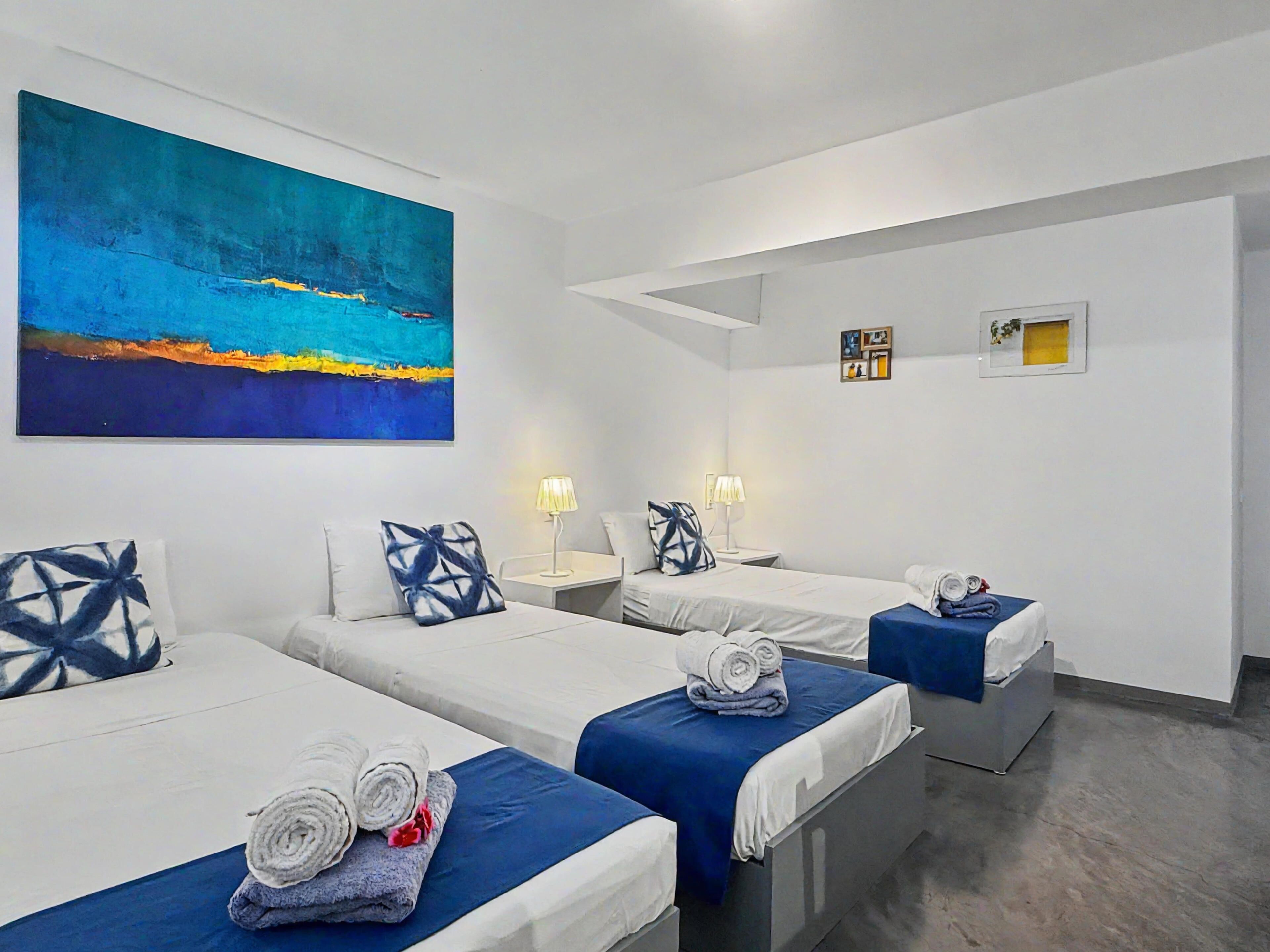 3 dormitorios, tabla de planchar con plancha, wifi y ropa de cama