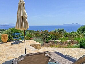 Terrace/patio - Villa Atokos: Infinity Escape & Sea Views (sivota)