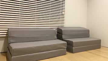 Desk, free WiFi, bed sheets